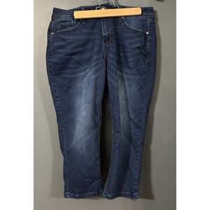 Hydraulic Nolita Mid Rise Curvy Capri Womens‎ Stretch Blue Jeans Size 6